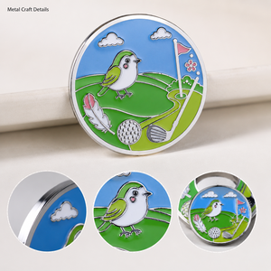 Marcador Magnético de Doble Cara para Pelotas de Golf con Marcador Central Desmontable, Ideal para Regalos de Clubes de Golf y Torneos - Product Image 4