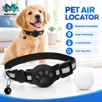 Traceur GPS Bluetooth Premium pour Animaux de Compagnie Compatible avec le Réseau Apple Find My, Étanche IP67, Rechargeable, Autonomie de 365 Jours, pour Chats et Chiens