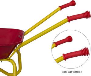 Carretilla para niños, juguete para exteriores, carretilla de doble rueda para niños, construcción de Metal, jardín, playa, carretilla de ruedas - Product Image 4