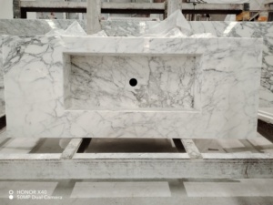 Natural <strong>Stone</strong> for Interior Wall Panel Bathroom Basin Sink Countertop <strong>Stone</strong> Veneer <strong>Marble</strong> <strong>Stone</strong> Slab <strong>White</strong> Modern Decorative - Product Image 3