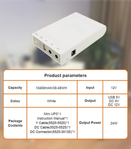 Fabricante batería de respaldo 5V 9V 12V en línea Mini UPS con salidas USB DC para ONU GPON <span class=keywords><strong>ADSL</strong></span> módem WiFi Router - Product Image 5
