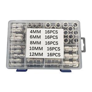 Kit de Conexiones Neumáticas de Conexión Rápida de Varios Tamaños, Aleación de Zinc, 80 Piezas en <span class=keywords><strong>Total</strong></span>, Incluye Tipos Rectos de 4/6/8/10/12 mm - Product Image 2