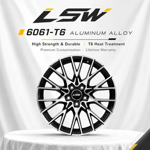 ล้อฟอร์จ LS8139 แบบหลายก้าน สีดำขอบกลึง 5x114.3 5x120 5x112 ขนาด 18 19 20 นิ้ว สำหรับ BMW Audi VW Golf - Product Image 4