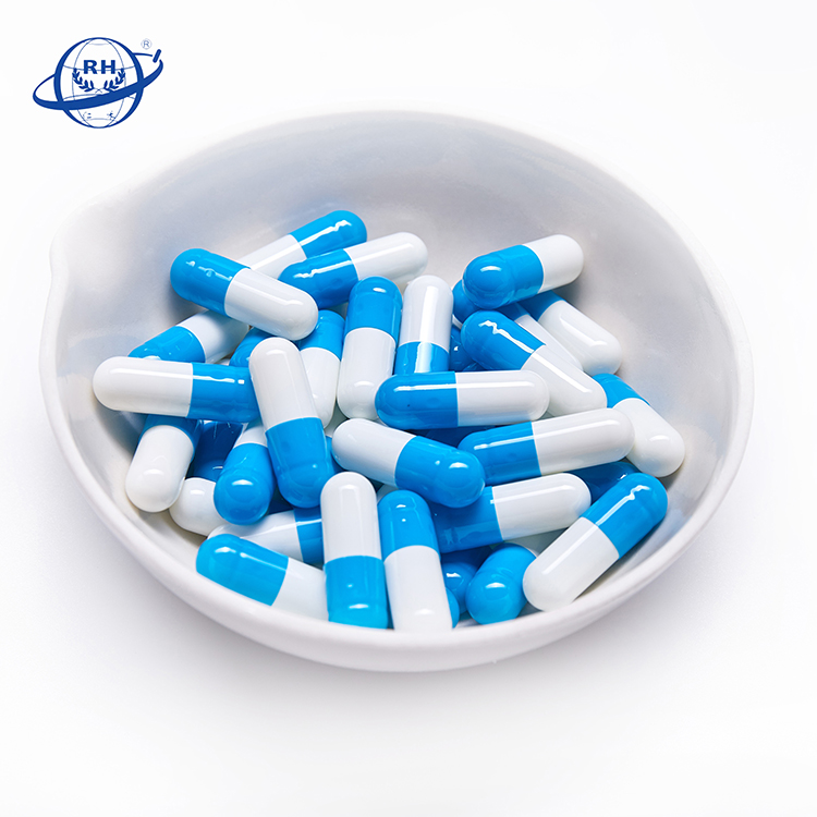 Популярный изготовленный на заказ Размер 00 0, 1, 2, 3, 4 года, пустой фармацевтического класса желатин капсулы лекарственных синий оболочка капсулы для продажи