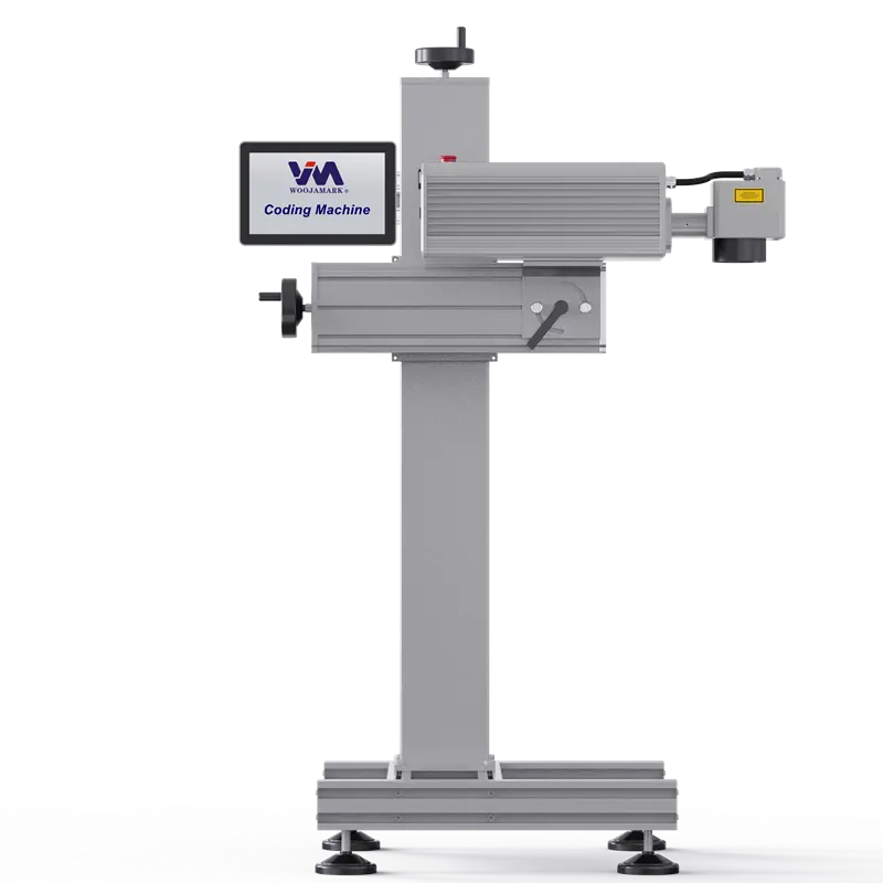maquina de laser 20w 30w 50w 100w Fiber Laser Marking Machine For Pvc Pipe/ Plastic Pipe Laser Printer