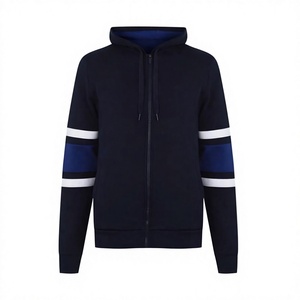 Vente en gros de sweats à capuche en molleton avec fermeture éclair bidirectionnelle, logo personnalisé, style streetwear, fabriqués au Pakistan - Product Image 1