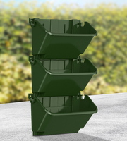 Système hydroponique vertical extérieur Jardinière murale suspendue Pots de plantes murales Pot d'arrosage automatique en plastique