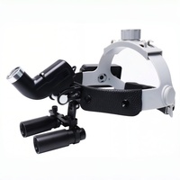 Dental 4X 5X 6X 8X Magnifier Headband Loupe with LED Lamp and Electric Headlight Binocular Surgical Loupes