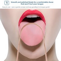 Grattoir à langue en cuivre pur en forme de U, élimine la croûte de la langue et la mauvaise haleine, outil d'hygiène buccale indispensable
