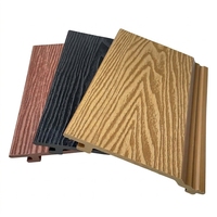 Panneaux muraux WPC en composite bois-plastique pour extérieur, imitation bois, imperméables, pour murs extérieurs
