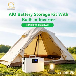 <b>SOLAR</b> 1000W AIO Battery Storage Kit 2kWh Portable <b>Solar</b> <b>Generator</b> CE Certified for Emergency Backup BR1000W-ESS2KWH All-in-one I - Product Image 1