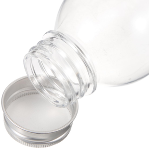 Botella de Plástico PET Vacía de 350 ml con Logotipo Personalizado, Botella de Bebidas Redonda Transparente Única, Libre de BPA, con Tapas - Product Image 3