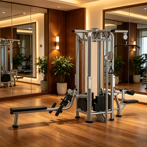 Équipement de fitness commercial multi-stations 4 postes avec poulie latérale pour entraînement musculaire, construction en acier Lw-j62 4 - Product Image 5