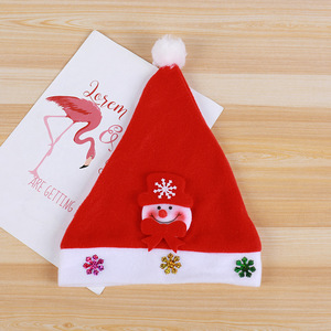 Cadeaux de noël chauds décalcomanies dessin animé chapeaux de noël père noël bonhomme de neige cerf chapeau lumineux peut être personnalisé - Product Image 6
