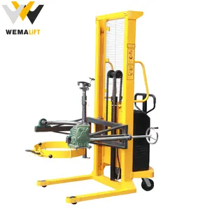 YL 450kg 650kg peralatan pengendali Drum silinder Forklift vertikal tumpuk Drum luar ruangan ringan