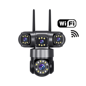 Tất cả các vòng 360 ° Bảo hiểm Wifi Camera An Ninh ba ống kính miễn phí xoay tầm nhìn ban đêm <span class=keywords><strong>CMOS</strong></span> cảm biến mái vòm Hỗ trợ thẻ nhớ SD IP - Product Image 2