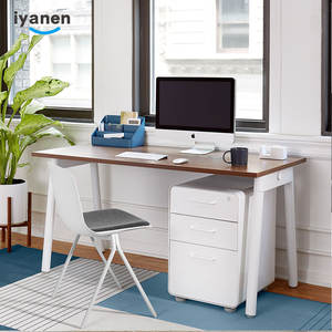 IYANEN Đen Vòng Cố Định Vị Thế Mỏng Cạnh Kim Loại Xử Lý 3 Ngăn Kéo Có Thể Khóa Lưu Trữ Tập Tin Văn Phòng Thép Tủ Hồ Sơ - Product Image 5