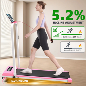 Cinta de correr plegable RS Incline para uso doméstico, cinta de correr compacta manual con aplicación <span class=keywords><strong>Fit</strong></span> Show - Product Image 4