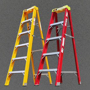 Échelles pliantes en fibre de verre en forme de A, 3 à 12 marches, 0,9 à 3,6 mètres - Product Image 1