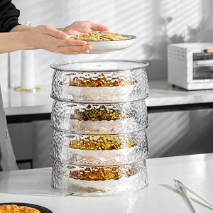 Transparent Multi Layer Food Cover With Lid For Kitchen Table Storage Dustproof Insulated Leftover Container 10-20L Capacity - Product Image 1