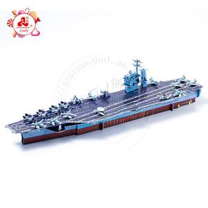 Porte-avion jouets éducatifs pour enfants, modèle de <span class=keywords><strong>Puzzle</strong></span> en papier, modèle <span class=keywords><strong>3D</strong></span> de navire de <span class=keywords><strong>pirate</strong></span>, pour enfants - Product Image 5