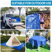 Bâche en PVC robuste enduite de PE pour camping, toit de camion, tente, couverture, rouleau de bâche en plastique imperméable de l'usine YRH