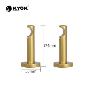 Juego de Barras para Cortinas KYOK de Lujo en Dorado, Estilo Moderno y Elegante, de Alta Resistencia para Baño, Comedor, Balcón, Uso Interior y Exterior - Product Image 6