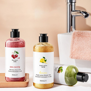 Exfoliante corporal Kiwi Fruit Suavizante Exfoliante Body Wash 300ml Limpieza profunda Fragancia Conservante Fruit Body Wash - Product Image 3