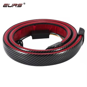 EURS Nouveau Spoiler de voiture en silicone souple rouge RGB de 1,3 m, bande de toit de coffre arrière de voiture, lampe LED 12V, éclairage 1500LM - Product Image 2