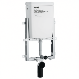 Cisterna Empotrada Pucci Eco de 4.9 Litros con Soporte, Tanque de Inodoro de Montaje Rápido - Product Image 3