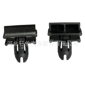 Porsche Panamera <b>Door</b> Sill <b>Trim</b> Mounting Clip 99950799540 19mm x 23.3mm Black Plastic Fastener - Product Image 3