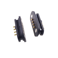 Conector magnético de alta calidad, Cable de acoplamiento disponible, macho a hembra, 4 pines, Pogo
