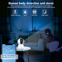 Caméra IP Wifi de surveillance vidéo couleur intérieure 1080P pour la maison et les entreprises, idéale pour surveiller les bébés