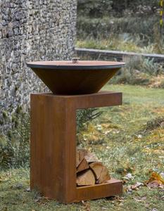 Vente en gros de nouveaux produits Bonfire Picnic Planche Bbq Bois de chauffage Bbq Grills Outdoor avec stockage de bûches - Product Image 1