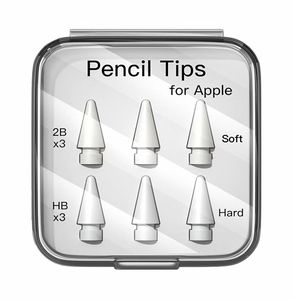 หัวปากกาสไตลัสพลาสติกแบบเปลี่ยนได้ 2B/2H สำหรับดินสอ Pencil รุ่นที่ 1 และ 2 (สีดำ/สีขาว) - Product Image 1