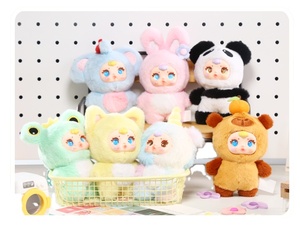 Usine ODM vinyle plastique peluche poupée nœud papillon porte-clés sac suspendu goutte décoration ornement La Z Bu Bu - Product Image 5