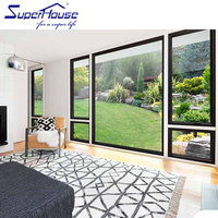 Australia EE. UU. Caribe moderno Ventana fija pared de vidrio Tienda de gran tamaño escaparate Ventana de imagen de forma circular personalizada