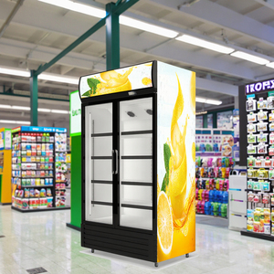 Equipo de supermercado <span class=keywords><strong>Frigo</strong></span> Display Refrigerador comercial Puerta de vidrio Refrigerador <span class=keywords><strong>pequeño</strong></span> para bebidas - Product Image 6