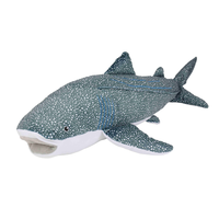 Sac en coton personnalisable ODM, jouet en peluche douce 100 % recyclé et écologique en forme de baleine requin, lesté, décoration d'intérieur, cadeau