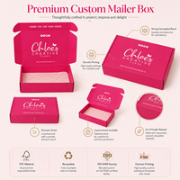 Boîtes cadeaux en papier rose vif personnalisées, cartons en carton ondulé résistant, boîtes d'expédition pour cosmétiques, boîtes d'expédition pour vêtements