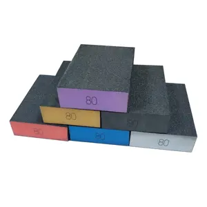 모래로 덮는 구획 연약한 EVA 모래 갯솜 100x70x25mm 모래로 덮는 갯솜 구획 3.9 "x 2.7" x 1 "거친 공구 거품 고무 모래로 덮는 구획