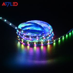 Tira de LED RGBIC Zigzag de 6 mm, 60 LED/m, DC12V, SMD3535, SK6812, Tira de LED Inteligente a Todo Color Integrada, Tira de LED Direccionable para Iluminación de Cajas de PC - Product Image 2