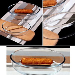 Utensilios de cocina de vidrio de borosilicato, plato de cazuela ovalada, vidrio para hornear, utensilios de vidrio esenciales para hornear - Product Image 4