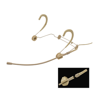 Cable con opciones de conexión desmontables: Mini XLR de 3 pines, <span class=keywords><strong>TA3F</strong></span>, TA4F, Jack de 4 pines y Jack de 3.5mm para transmisor de micrófono de cinturón y presentaciones en escenario - Product Image 1