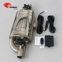 Système d'échappement universel pour voiture de 3 pouces avec silencieux à valve, soupape de coupure électrique, silencieux interne et télécommande