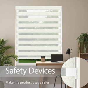 Persianas Modernas Horizontales de Zebra Lisas SAMADHI, Cortadas a Medida, para Ventanas, Cortinas Translúcidas de Doble Capa, Control de Filtrado de Luz - Product Image 2