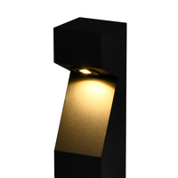 Patio Chemin Pilier Lumières Émettant Original En Bois Grain Borne Lampe École Jardin Trottoir Paysage Éclairage
