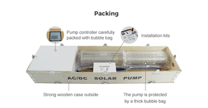 Ensemble de pompe à eau profonde à haute pression hybride solaire AC/DC Difful 2 HP MPPT en acier inoxydable OEM pour l'irrigation et l'agriculture <span class=keywords><strong>1100W</strong></span> - Product Image 3