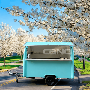 Chine Chariot de crème glacée de camion de hot-dogs mobile de haute qualité Remorque fourgonnette de nourriture mobile pour personnalisé - Product Image 2