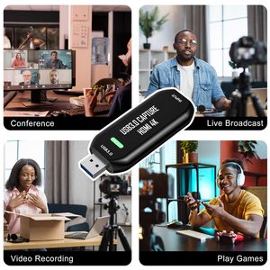 Carte de capture externe <span class=keywords><strong>Cam</strong></span> <span class=keywords><strong>Link</strong></span> 4K <span class=keywords><strong>USB</strong></span> 3.0 HDMI, captureur vidéo 2K50 1080p60 à faible latence pour le jeu, le streaming en direct, OBS, Twitch - Product Image 1